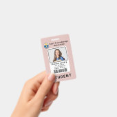 Modern School University Student ID Badge Sjabloon (Handheld)