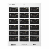Modern schoolbord adreslabel etiket (Full Sheet)