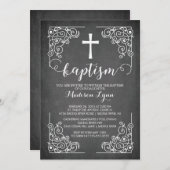 Modern schoolbord doopkruis doopkruis kaart (Voorkant / Achterkant)