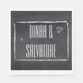 Modern schoolbord eenvoudig script servet (Voorkant)