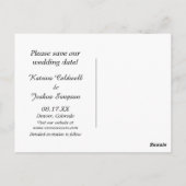 Modern schoolbord Save the Date Wedding Briefkaart (Achterkant)