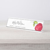 MODERN SCHOOLTEACHER OLIEPIJPAK MET DE TEKST APPAR BUREAU NAAMBORDJE (Voorkant)