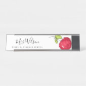 MODERN SCHOOLTEACHER OLIEPIJPAK MET DE TEKST APPAR BUREAU NAAMBORDJE (Voorkant)