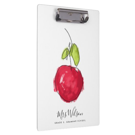 MODERN SCHOOLTEACHER OLIEPIJPAK MET DE TEKST APPAR KLEMBORD (Rechts)