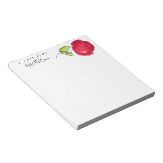 MODERN SCHOOLTEACHER OLIEPIJPAK MET DE TEKST APPAR NOTITIEBLOK (Schuin)