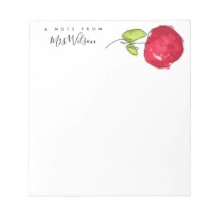 MODERN SCHOOLTEACHER OLIEPIJPAK MET DE TEKST APPAR NOTITIEBLOK