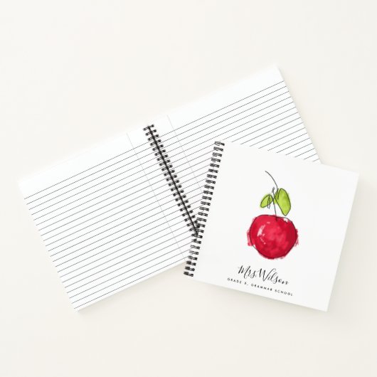 MODERN SCHOOLTEACHER OLIEPIJPAK MET DE TEKST APPAR NOTITIEBOEK (Binnen)