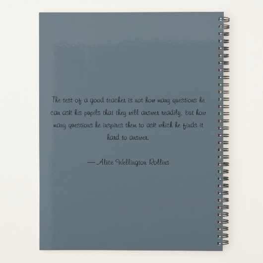 MODERN SCHOOLTEACHER OLIEPIJPAK MET DE TEKST APPAR PLANNER (Achterkant)