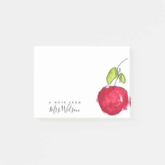 MODERN SCHOOLTEACHER OLIEPIJPAK MET DE TEKST APPAR POST-IT® NOTES (Voorkant)