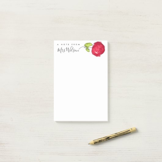 MODERN SCHOOLTEACHER OLIEPIJPAK MET DE TEKST APPAR POST-IT® NOTES (Op bureau)