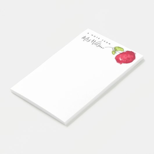 MODERN SCHOOLTEACHER OLIEPIJPAK MET DE TEKST APPAR POST-IT® NOTES (Schuin)