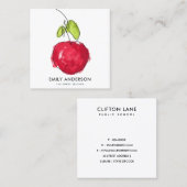 MODERN SCHOOLTEACHER OLIEPIJPAK MET DE TEKST APPAR VIERKANTE VISITEKAARTJE (Voorkant / Achterkant)