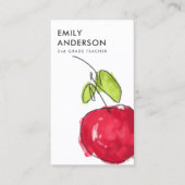 MODERN SCHOOLTEACHER OLIEPIJPAK MET DE TEKST APPAR VISITEKAARTJE (Voorkant)