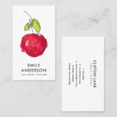 MODERN SCHOOLTEACHER OLIEPIJPAK MET DE TEKST APPAR VISITEKAARTJE (Voorkant / Achterkant)