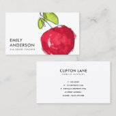 MODERN SCHOOLTEACHER OLIEPIJPAK MET DE TEKST APPAR VISITEKAARTJE (Voorkant / Achterkant)