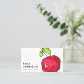 MODERN SCHOOLTEACHER OLIEPIJPAK MET DE TEKST APPAR VISITEKAARTJE (Staand voorkant)