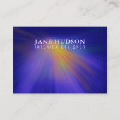 Modern Schoon Elegant Design Kleurrijk Licht op Bl Visitekaartje (Voorkant)