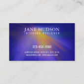 Modern Schoon Elegant Design Kleurrijk Licht op Bl Visitekaartje (Achterkant)