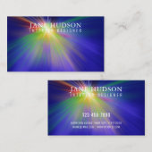Modern Schoon Elegant Design Kleurrijk Licht op Bl Visitekaartje (Voorkant / Achterkant)