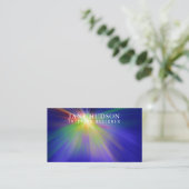 Modern Schoon Elegant Design Kleurrijk Licht op Bl Visitekaartje (Staand voorkant)