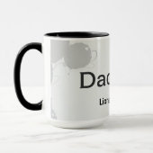 Modern Schoon Minimalistisch Vader Held Cadeau Mok (Links)