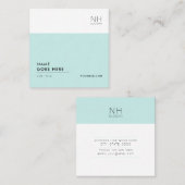 Modern, schoon multifunctioneel vierkant Visitekaa Vierkante Visitekaartje (Voorkant / Achterkant)