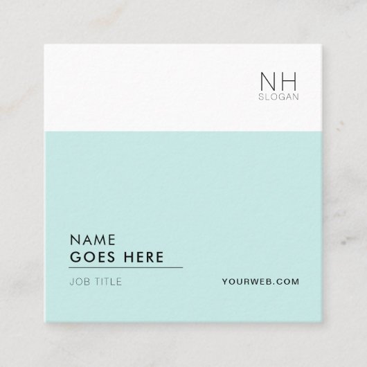 Modern, schoon multifunctioneel vierkant Visitekaa Vierkante Visitekaartje (Voorkant)