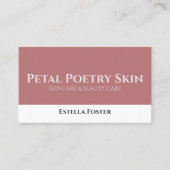 Modern schoon Stijlvol Roze Wit Professioneel Vet Visitekaartje (Voorkant)