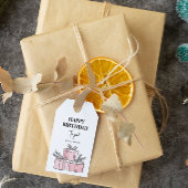 Modern schoon verpakt geschenkdoos Happy Birthday Cadeaulabel