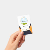 Modern & schoon visitekaartje ontwerp badge (Handheld)