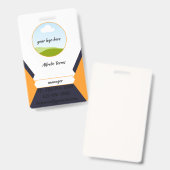 Modern & schoon visitekaartje ontwerp badge (Voor- en achterkant)