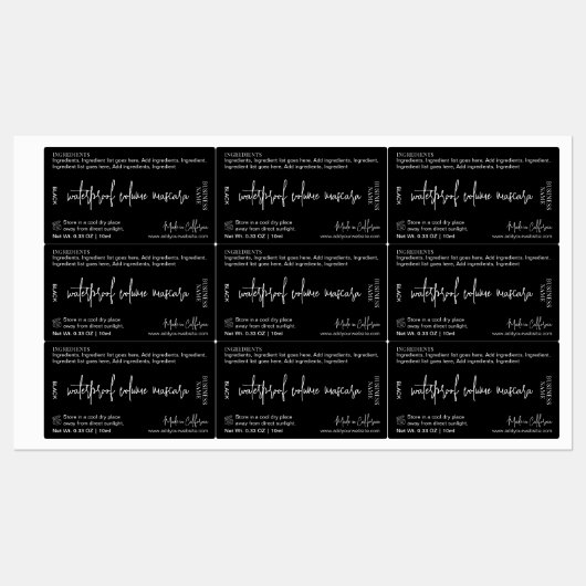 Modern Schoonheidsproduct Kosmetische Buis Mascara Labels (Vel)