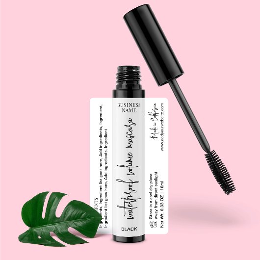 Modern Schoonheidsproduct Kosmetische Buis Mascara Labels