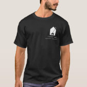 Modern Schoonmaak Schoonmaakdienst Logo QR Code Zw T-shirt (Voorkant)