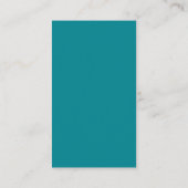 Modern Schoonmaakdiensten Professioneel Logo Teal Visitekaartje (Achterkant)