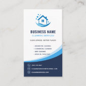 Modern Schoonmaakdiensten Professioneel Logo Visitekaartje (Voorkant)