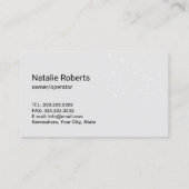 Modern schoonmaakservice Roos Gold Maid Black Visitekaartje (Achterkant)