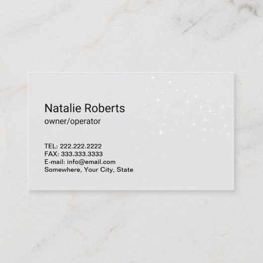 Modern schoonmaakservice Roos Gold Maid Black Visitekaartje (Achterkant)