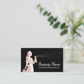 Modern schoonmaakservice Roos Gold Maid Black Visitekaartje (Staand voorkant)