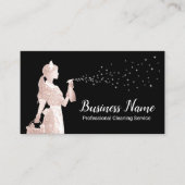 Modern schoonmaakservice Roos Gold Maid Black Visitekaartje (Voorkant)