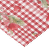 Modern Schots Rood Hart Patroon Tafelkleed (Gekanteld)