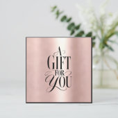 Modern Schrift Business-Geschenk-Zertifikat (Staand voorkant)