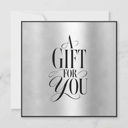 Modern Schrift Business Geschenkcertificaat (Voorkant)
