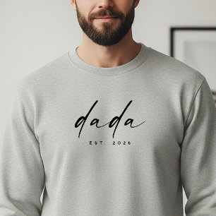 Modern Schrift “Dada” Vastgesteld, Papa Cadeau Trui