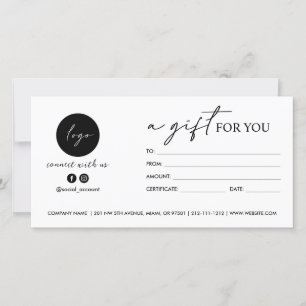 Modern Schrift Een cadeau voor jou LOGO SOCIALE PI