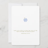 Modern Schrift en Duif Bruiloft Kaart (Achterkant)