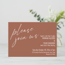 Modern Schrift Graag Met Ons Meedoen Terracotta Br