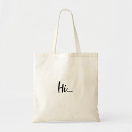 Modern Schrift | Hallo Minimalistische Stijlvolle Tote Bag