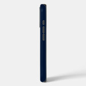 Modern Schrift Navy Blau Minimalistisch Case-Mate iPhone Case (Achterkant / Links)