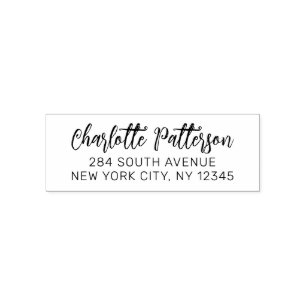 Modern Schrift Professioneel Persoonlijk Retouradr Zelfinktende Stempel